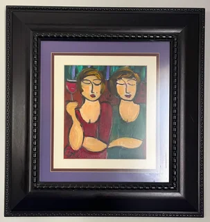 Original Sisters Oil Painting by Corli.