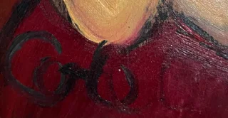 Original Sisters Oil Painting by Corli.