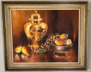 Still Life Oil Painting by Marieta Van Tonder