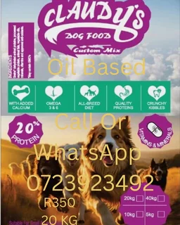 CLAUDY&#39;S DOG FOOD 20KG