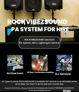 Sound System For Hire