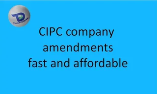 CIPC company amendments done fast and affordable