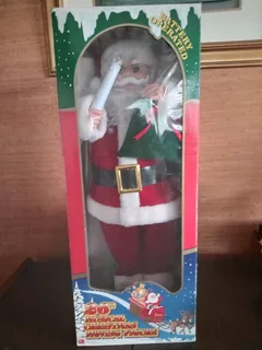 Musical Christmas moving figure 66cm
