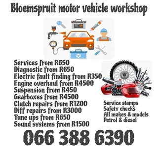 Bloemspruit motor vehicle workshop