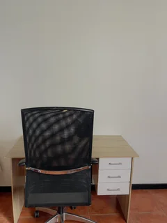 Office desk and ch