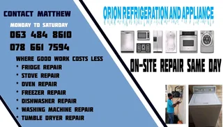 Appliance Repair 063 484 8610 Onsite