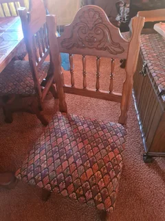 Imbuia Solid Wood Dining Table and 6 Chairs