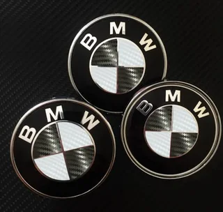 BMW Black  Chrome bonnet badge