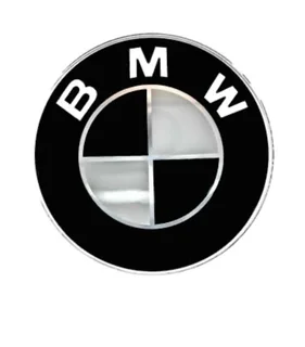 BMW Black  Chrome bonnet badge