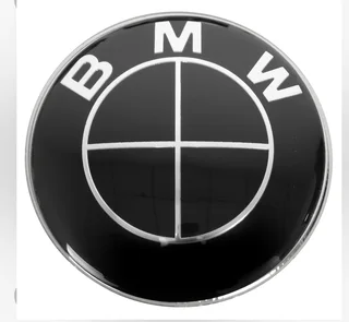 BMW Full Black Round bonnet badge .High quality