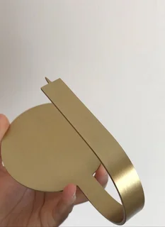 Gold Brass Candle Holder