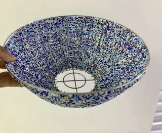 Beaded bowl for decoration or storage