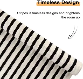 Black and White Kilim Rug