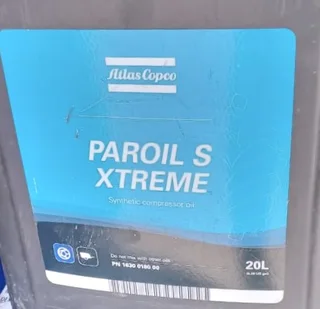 Synthetic Compressor Oil. Atlas Copco. Paroil S Xtreme. 20liter