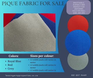 Pique Material for Sale