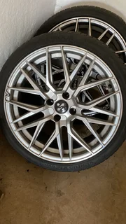 4x100 17inch aluminium rims and tyres