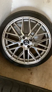 4x100 17inch aluminium rims and tyres