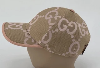 Gucci Jumbo GG Beige Light Pink Baseball Cap