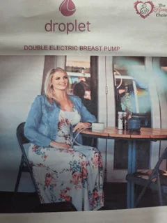 Droplet double electric breast pump with closed system cups