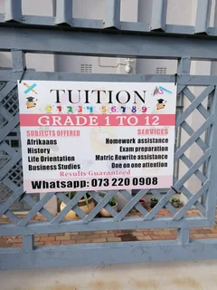 Tuition - Ad posted by Showcart Ally Hoorzook