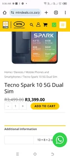 Techno 10 5G with box