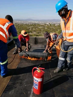 Waterproofing torch-on and heavy duty rubberizing