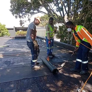 Waterproofing torch-on heavy duty rubberizing and roofs repairs