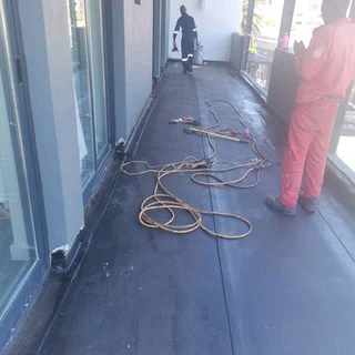 Waterproofing torch-on heavy duty rubberizing and roofs repairs