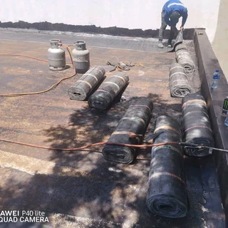 Waterproofing torch-on heavy duty rubberizing and roofs repairs