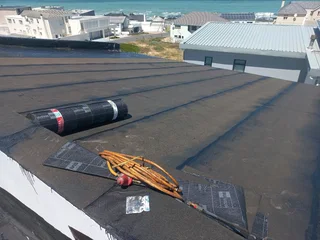 Waterproofing torch-on heavy duty rubberizing