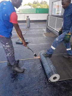 Waterproofing torch-on heavy duty rubberizing