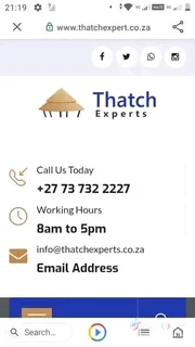 Thatching Durban 0737322227