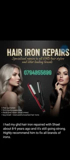 Hair straighteners/ irons