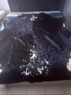 Nguni Hide Black and White