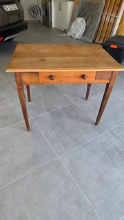 Yellow Wood Antique Table