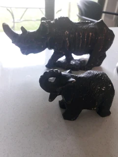 African carved animals