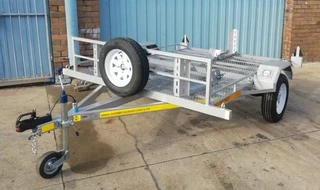 Galvanized 2 Bike Trailer New Year Sepcial!