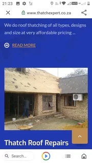 Thatch Roofs and all Roof Ieaks and Reno,s &#43;27737322227