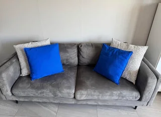 Grey double seater couch