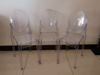 Ghost chairs 1 arm chair and 3 dinning chairs sold per each