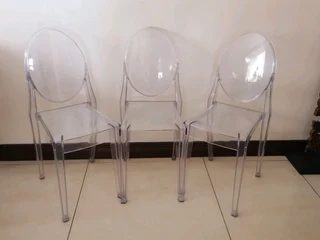 Ghost chairs 1 arm chair and 3 dinning chairs sold per each