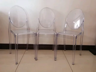 Ghost chairs 1 arm chair and 3 dinning chairs sold per each