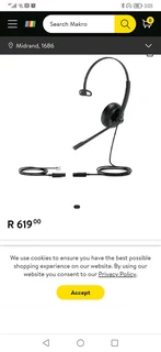 Yealink y h s33 headset head band black x16 available, brand new!