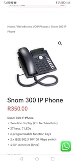 Snom300 desktop vo i p phone, brand new in the box x10 available
