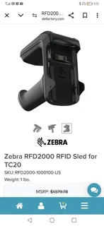 Zebra r f d2000 r f i d sled for t c20 zebra t c21 5 inch handheld mobile computer willing to consid