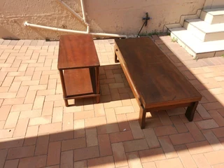Coffee table and a t v stand, preloved antiques priced to go