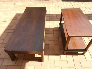 Coffee table and a t v stand, preloved antiques priced to go