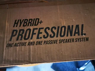 The Hybrid&#43; PM FIVE Mahogany set comprises of two cabinets, an active and passive 5″