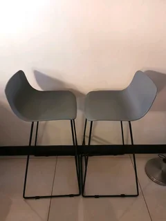 Solid quality designer bar stools in exceptional condition, sold per each.