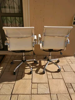 Elegant swivel office chairs, price is for both.